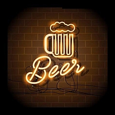 Картина на холсте с LED подсветкой Beer Innova FP00281, 40*40 см (6/162) Б0040130