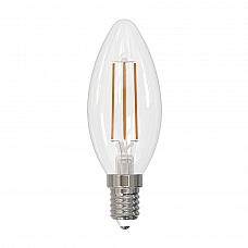 Лампа светодиодная филаментная Volpe E14 7W 4000K прозрачная LED-C35-7W/4000K/E14/CL/SLF UL-00008333