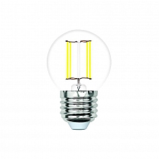 Лампа светодиодная филаментная Volpe E27 7W 4000K прозрачная LED-G45-7W/4000K/E27/CL/SLF UL-00008311