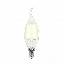 Лампа светодиодная филаментная Uniel E14 5W 3000K LED-CW35-5W/WW/E14/CL/DIM GLA01TR UL-00002863