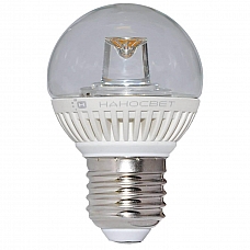 Лампа светодиодная Наносвет E27 5W 2700K прозрачная LC-GCL-5/E27/827 L141
