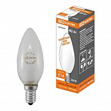 Лампа накаливания TDM Electric Е14 40W матовая SQ0332-0017